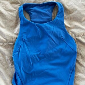 Blue Racerback Tank Top